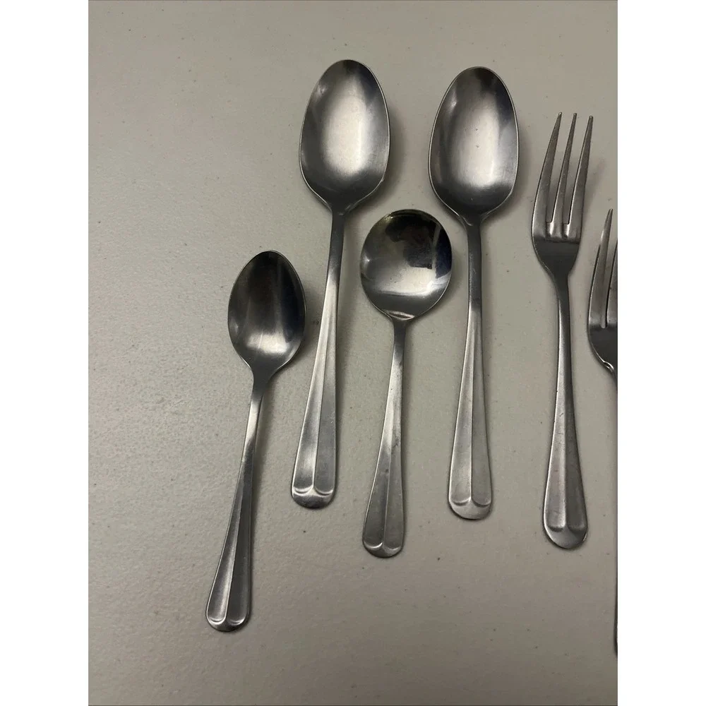 Mixed Lot Of 14‎ Stainless Spoons, Forks, Serving, Northland, Edward Don Delco
